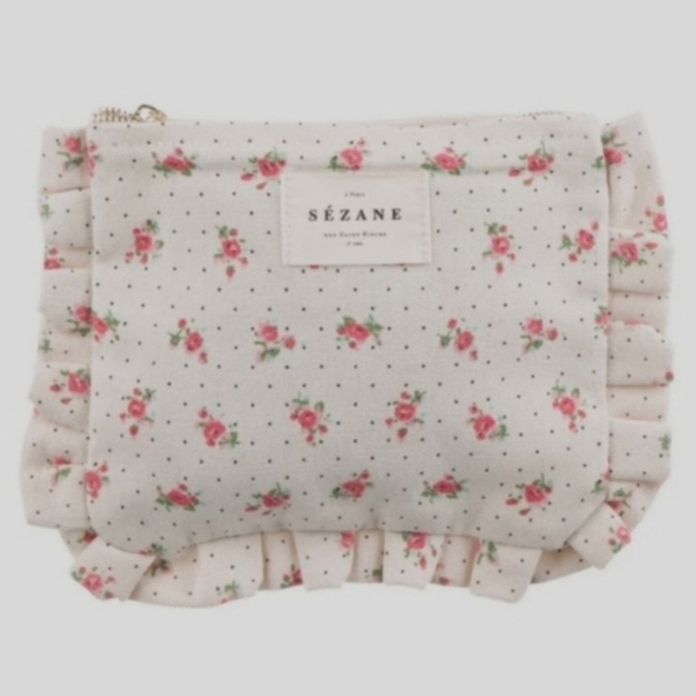 ✨sold ✨ floral sézane pouch